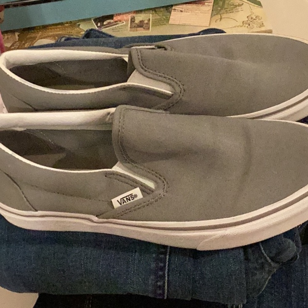 Vans Size 8 Women Light Grey
